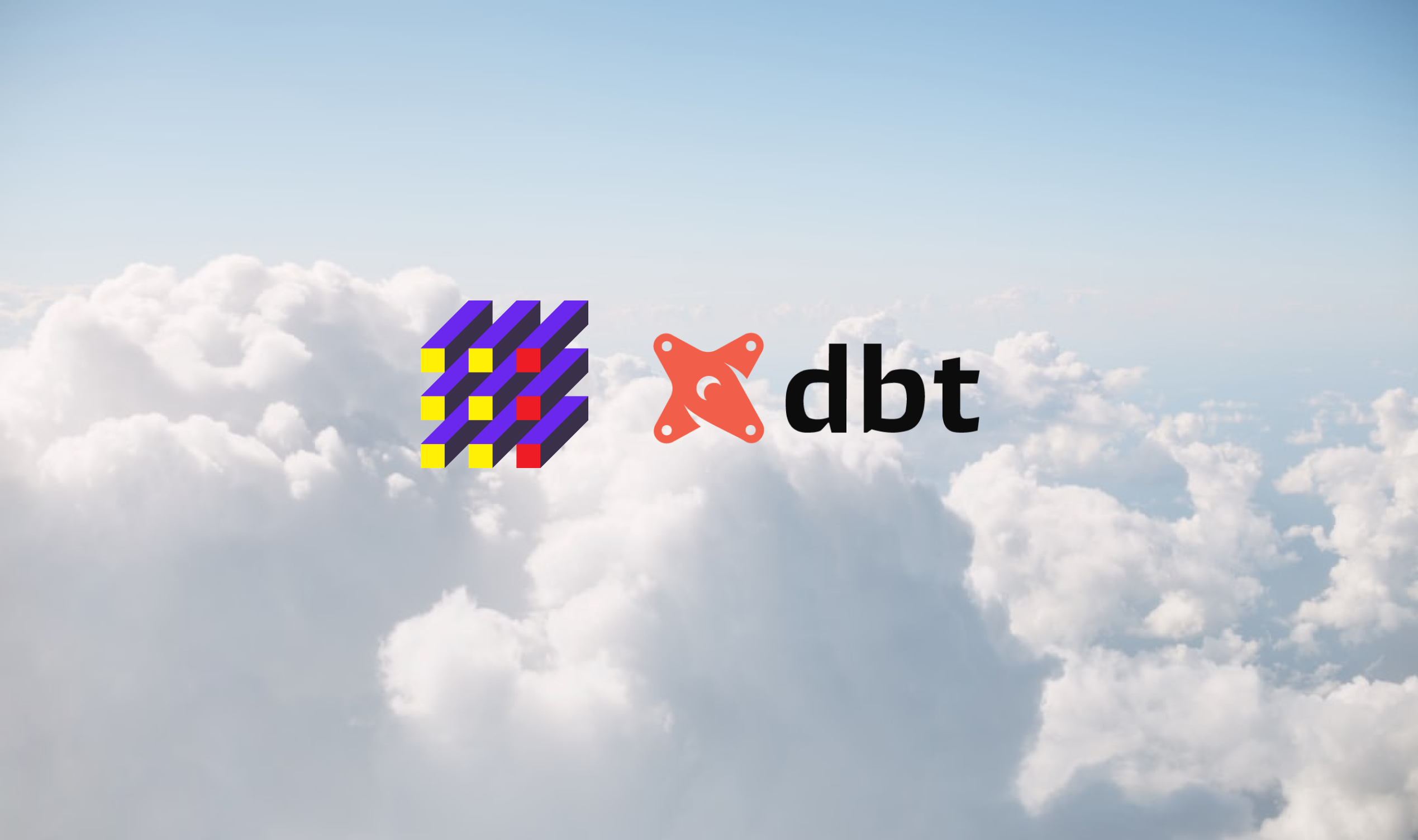 Image of fal and dbt logos on a cloud