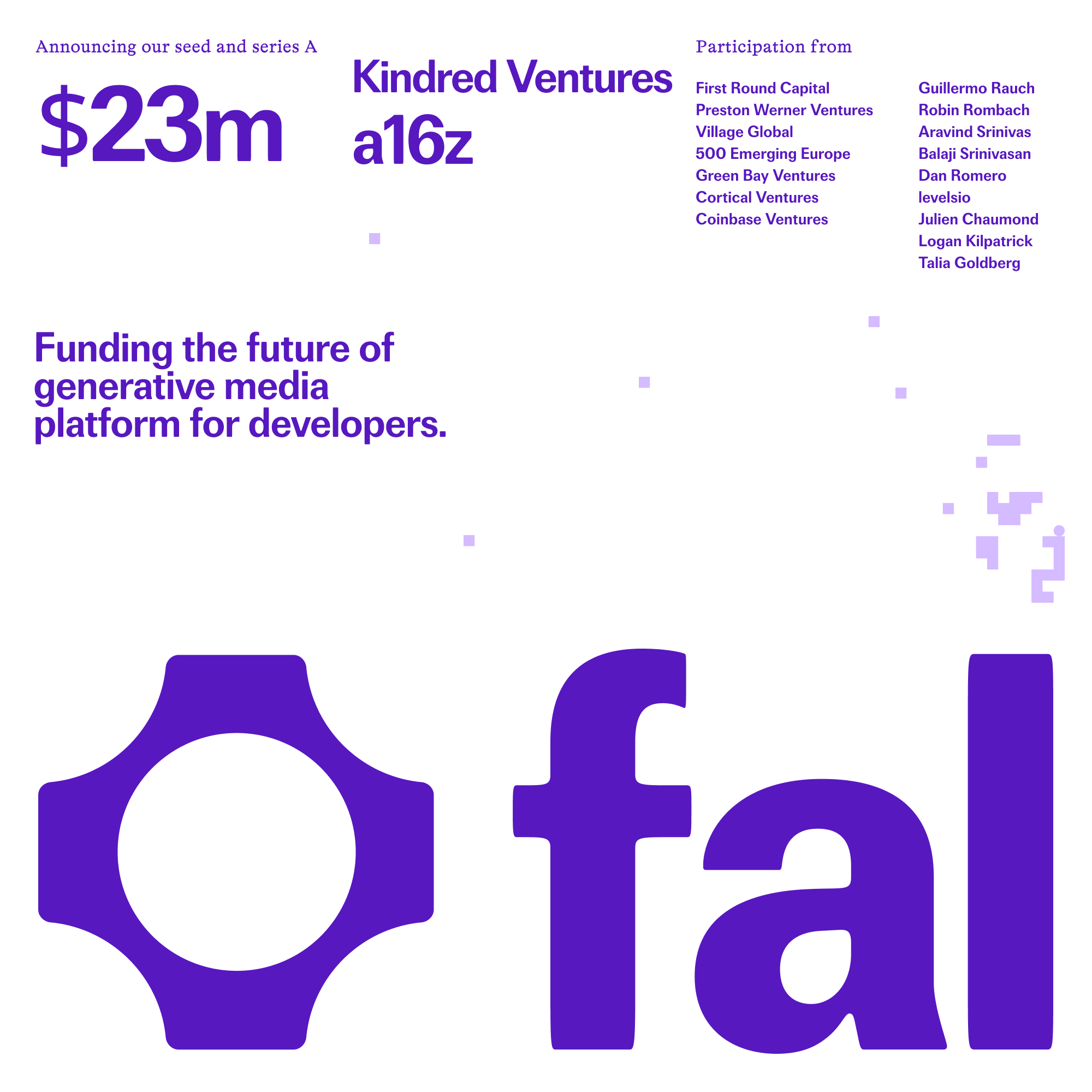 Generative media needs speed. fal has raised $23M to accelerate.